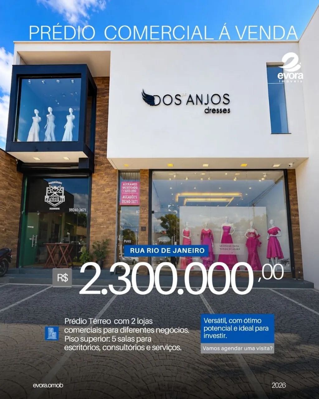 EVORA VENDE PRÉDIO COMERCIAL 