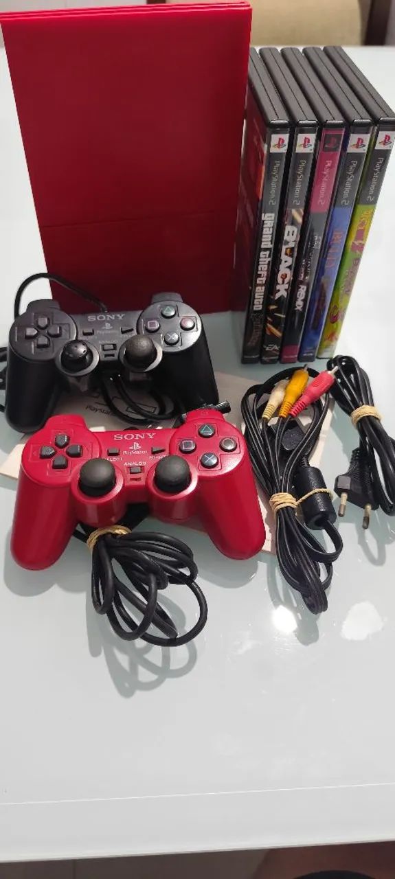 PLAYSTATION 2 Slim - Cinnabar Red - Foto 4