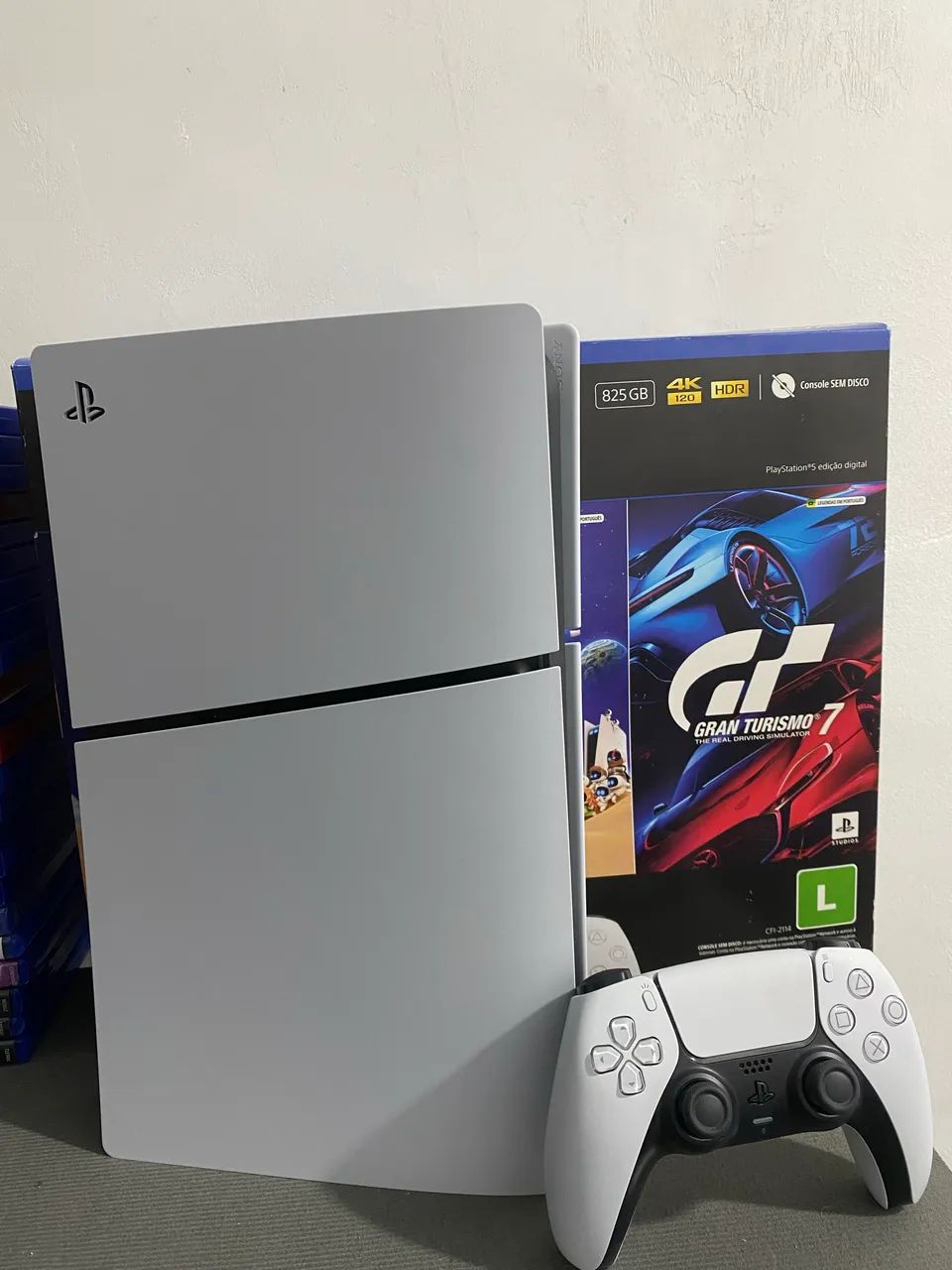 Ps5 slim digital com caixa 