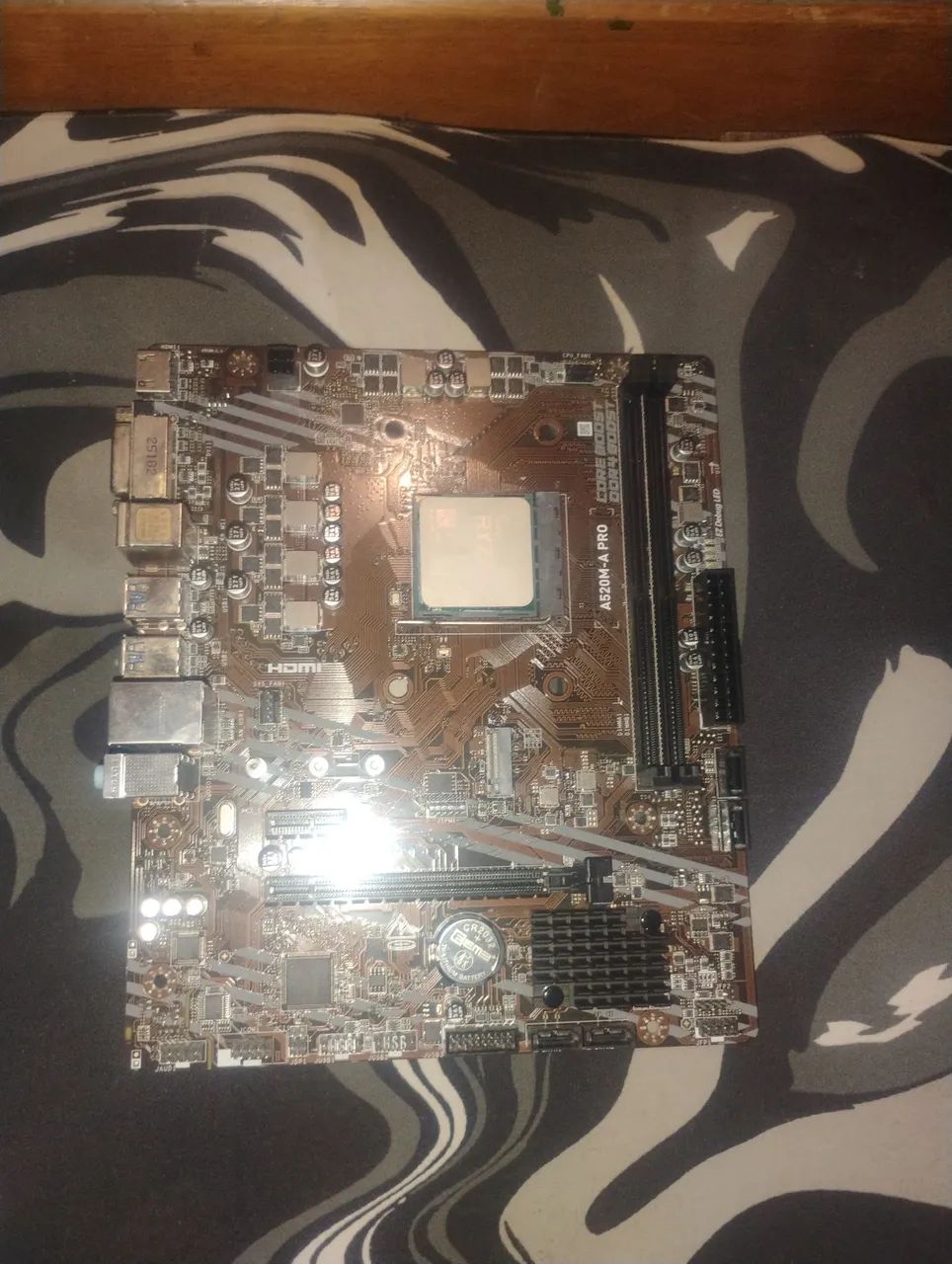 PLACA MÃE MSI A520M-A PRO E PROCESSADOR RYZEN 5 5500 - Foto 3