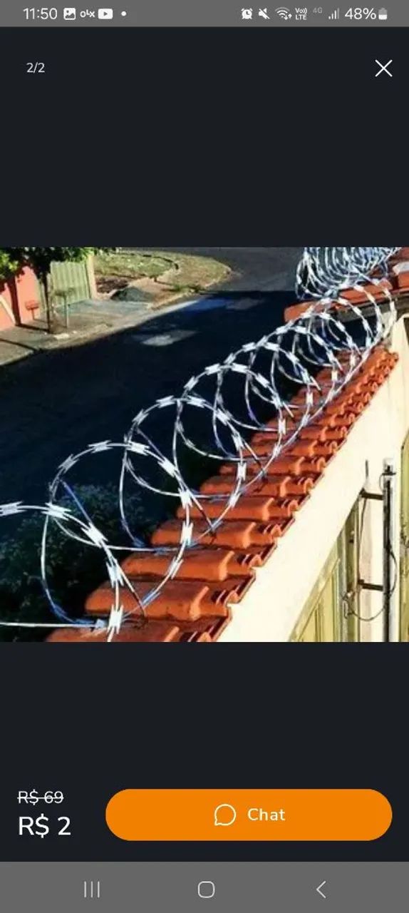 Concertinas e câmeras de segurança. - Foto 4