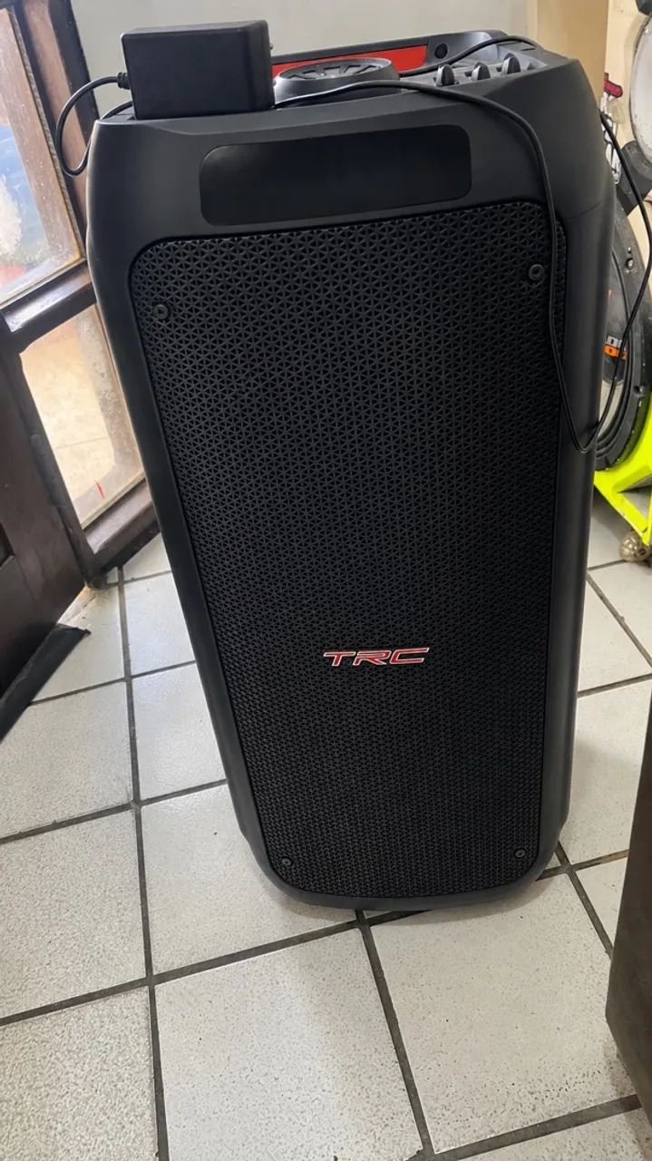 Caixa de som torre 1000watts TRC 