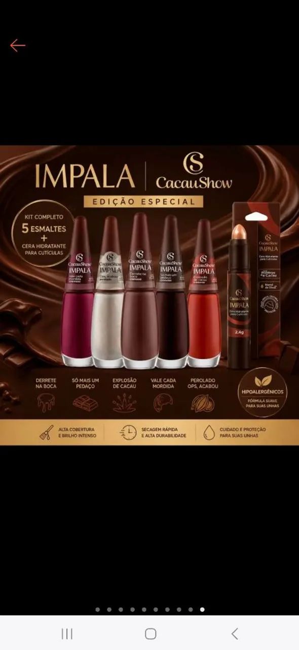 Esmalte Impala Cacau Show 