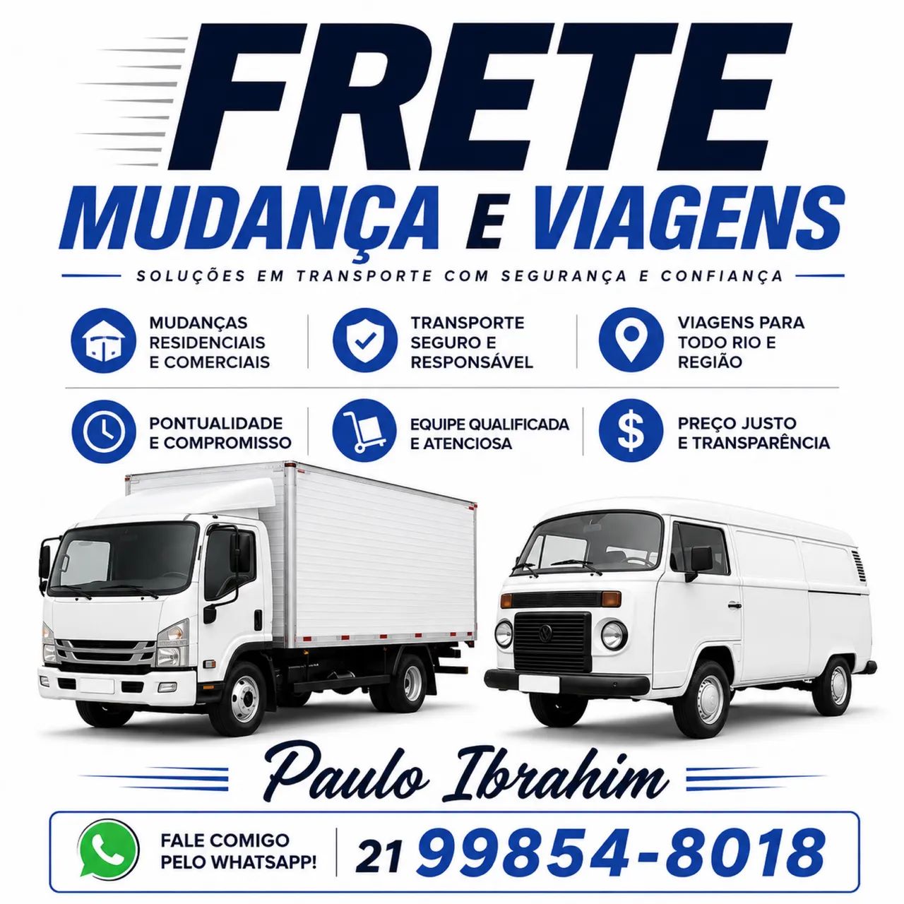 Fretes/Mudanças/ Viagens