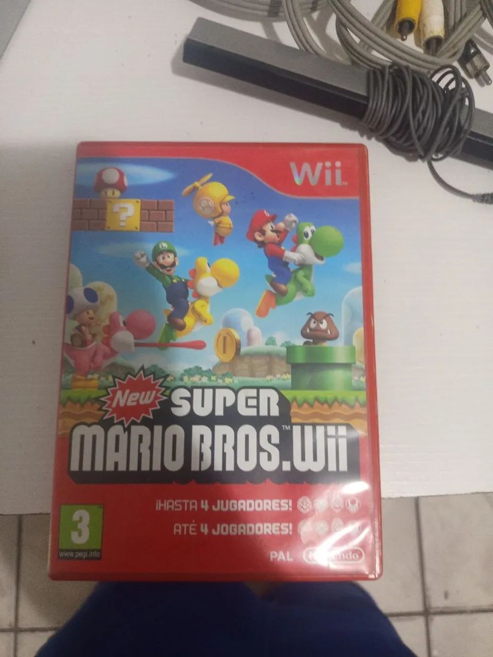 Nintendo Wii desbloqueado completo com cabos, pendrive e cartão de memória jogo fisico  - Foto 3