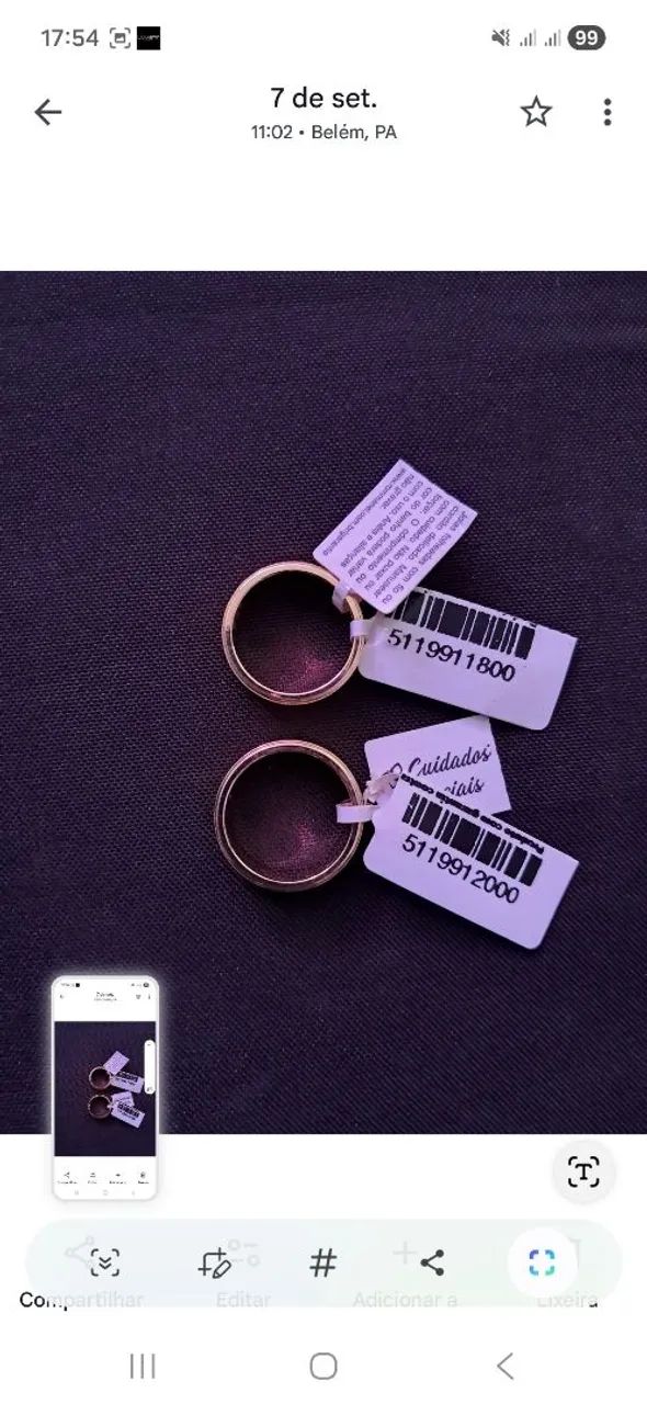 Vendo par de alianças Romanel - Foto 2