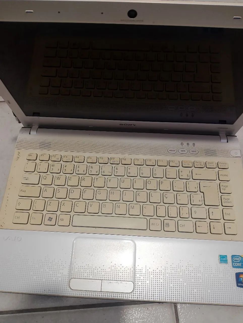 Notebook Sony vaio (não liga)