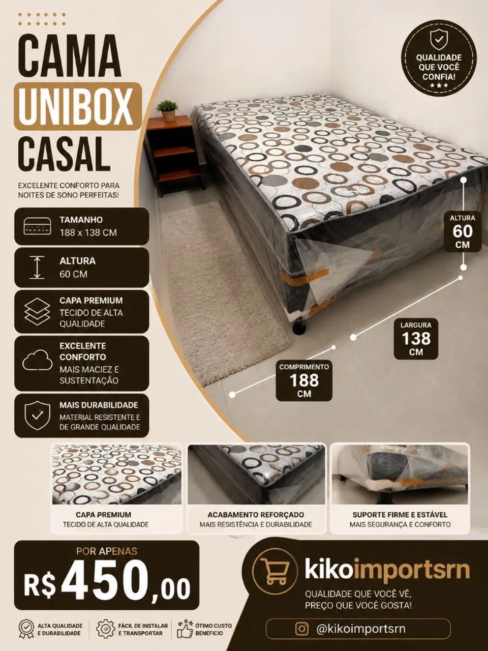 Cama Unibox Casal 