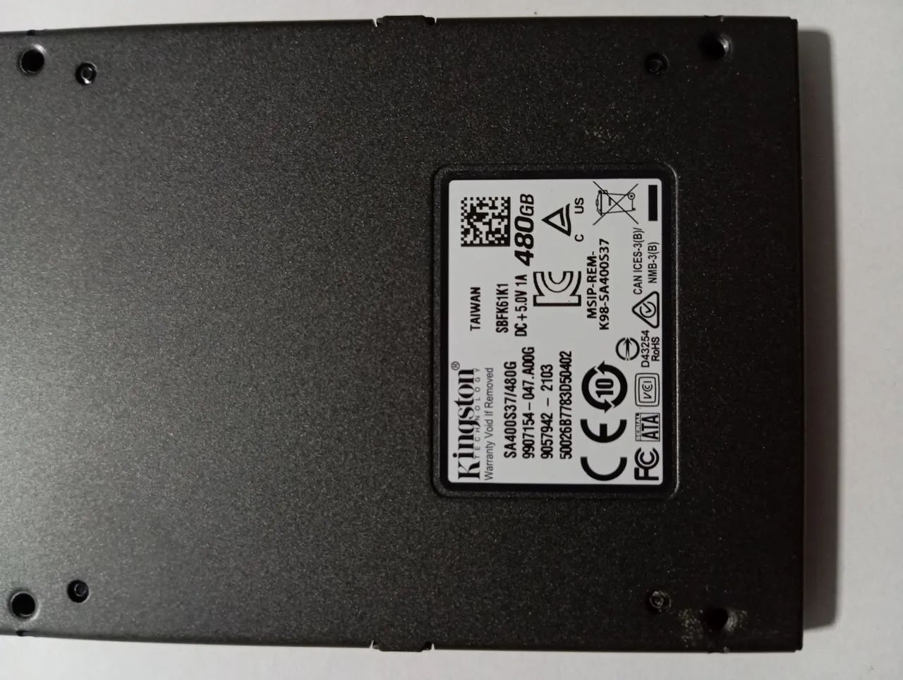 SSD 480GB KINGSTON SATA SAUDÁVEL - Foto 3