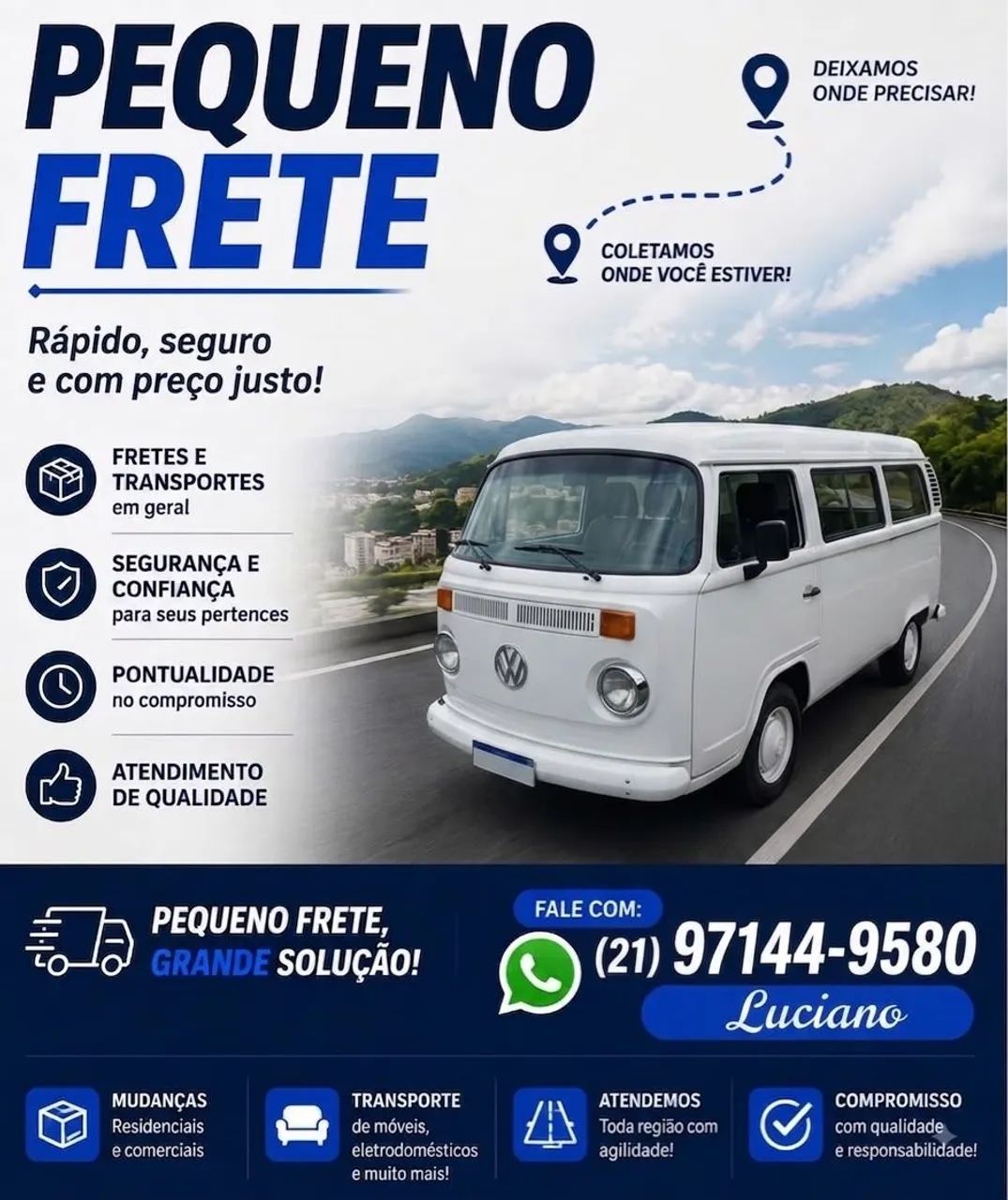 Frete de pessoas e carga em cabo Frio melhor preço  - Foto 3