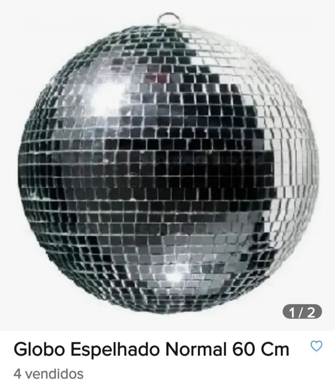 Globo espelhado de 60 centímetro 