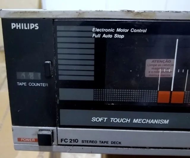 Tape Deck Philips FC-210 Clássico Retrô 