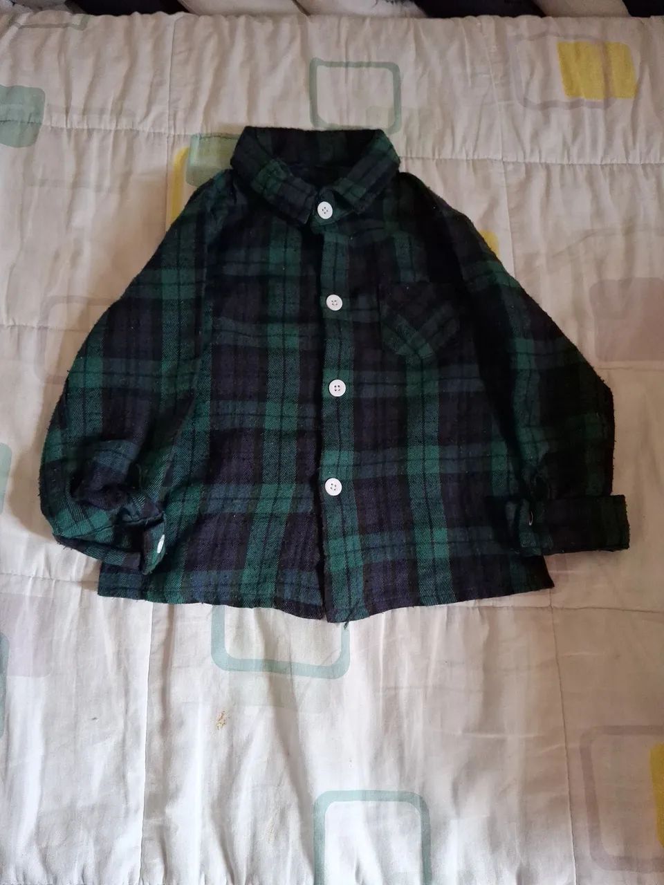 Camisa Infantil Xadrez de Flanela