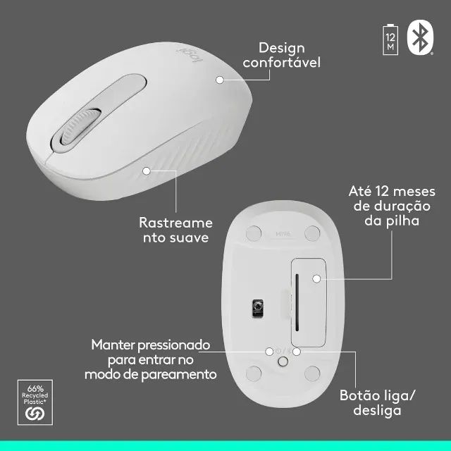 Teclado e Mouse Logitech Sem Fio Bluetooth - Foto 5