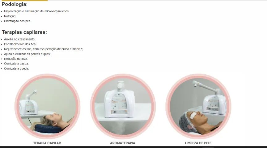 Aparelho Dermosteam - Aparelho de Vapor de Ozonio - IBRAMED- Pouco Uso ! - Foto 2