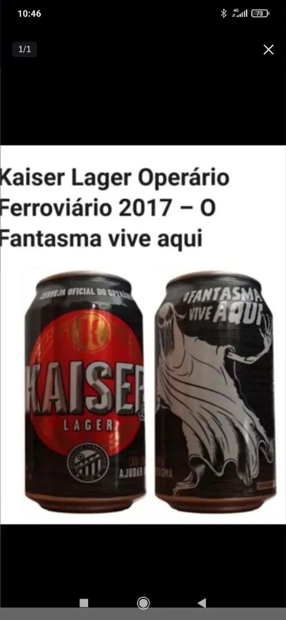 Latinhas operário coleção 