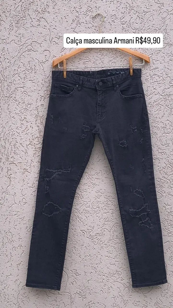 Calça jeans masculina 38