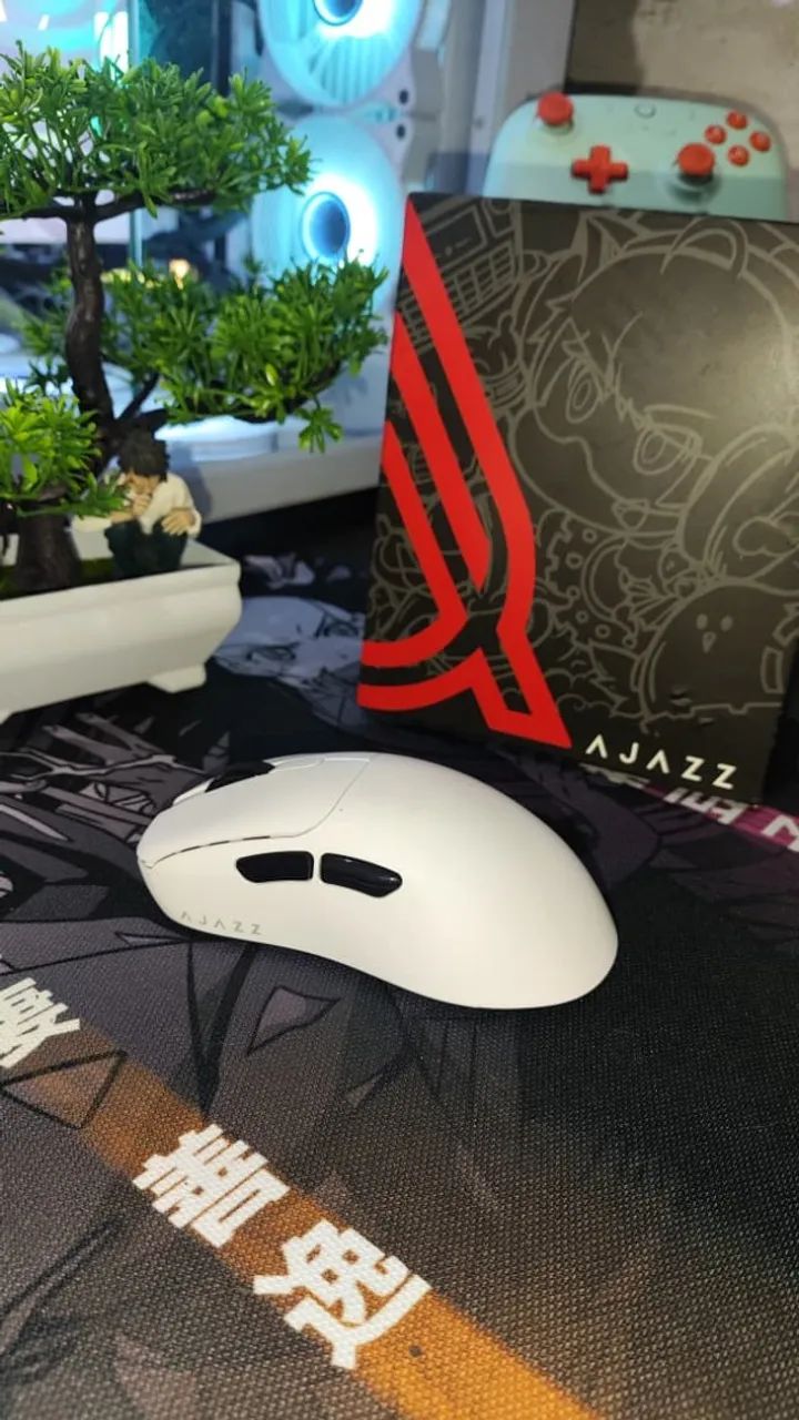 Mouse Ajazz AJ179 Pro com Dock de Carregamento - 8K - Paw 3395 - 26000 dpi - Entregamos