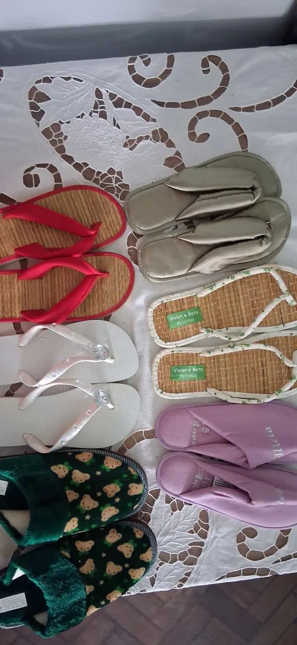 Chinelos para usar em casa e ficar confortável.  - Foto 3