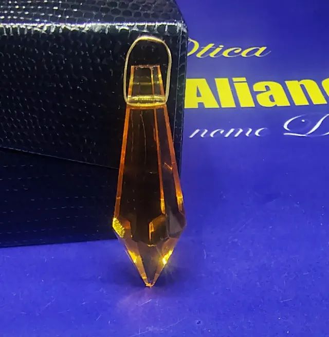 Pingente Crital Grande Amarelo - Foto 3