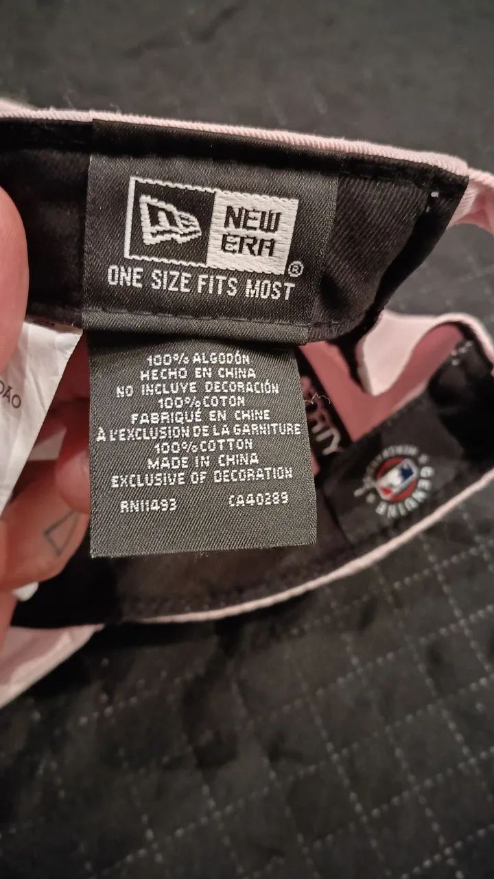 Bone New Era Nyc 940 Destroyed Rosa Claro - Foto 5