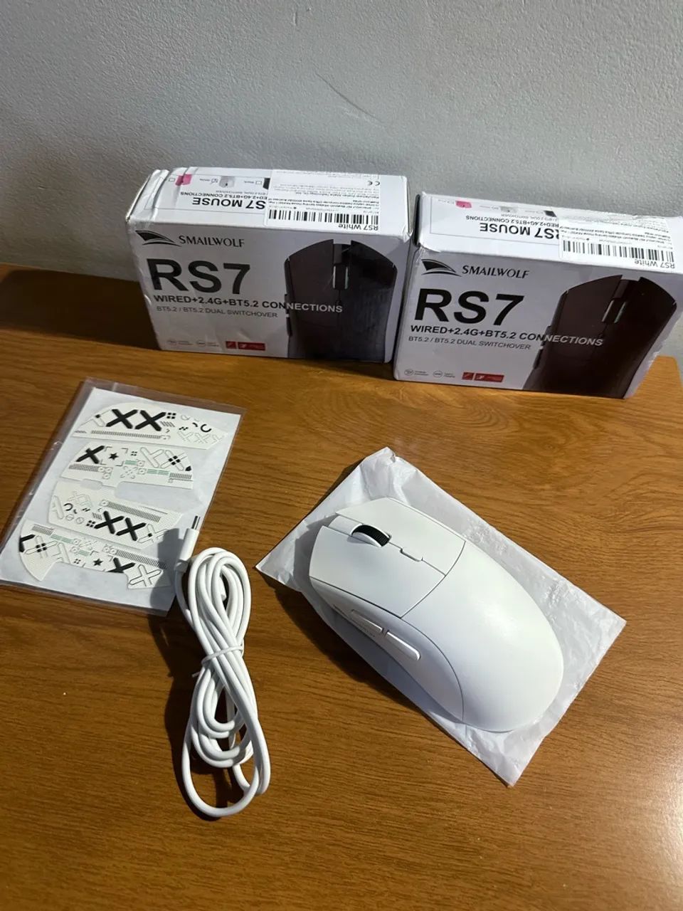 Mouse Rs7 SmailWolf branco - Foto 2