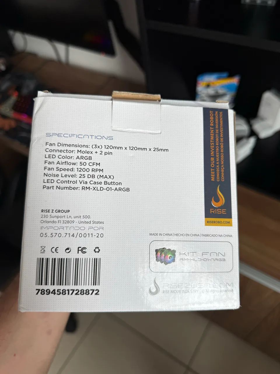 vendo kit 3 fans ARGB RISEMODE - Foto 3