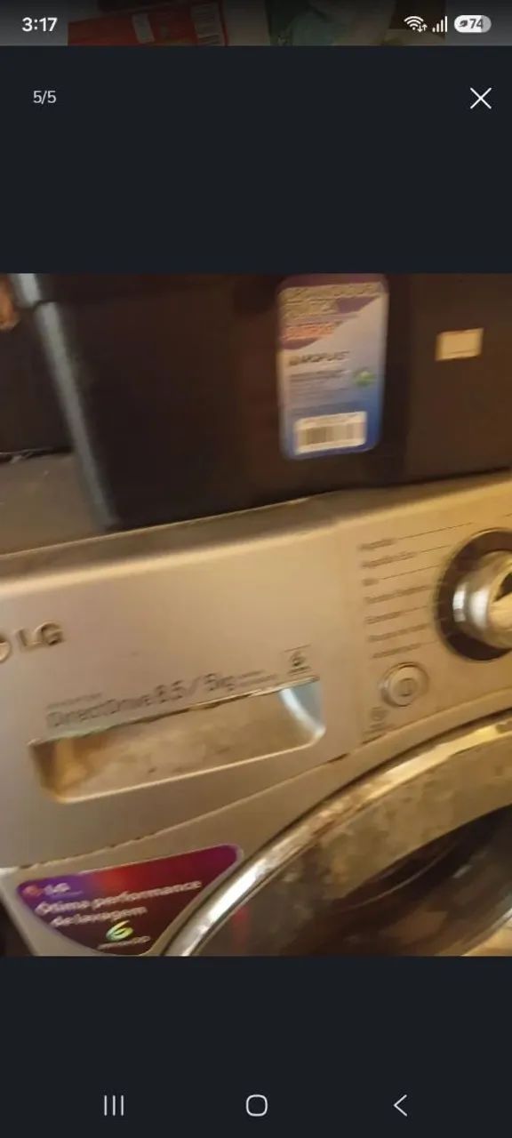 Máquina de lavar e secar LG 8kg - Foto 3