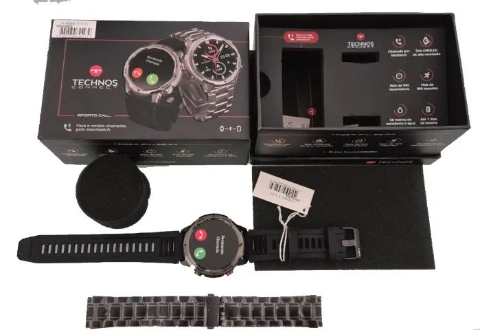 Technos Connect Smartwatch - Black (Invoice + Warranty) - New