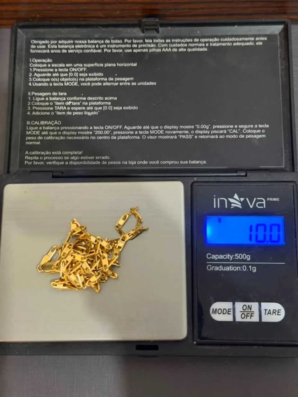 CORRENTE PIASTRINE OURO 18K - Foto 2