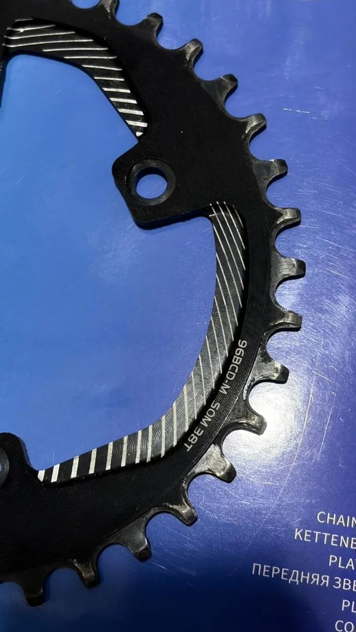 2 Coroas de MTB 36 e 38 dentes - BCD 96 Assimétrico - Foto 2