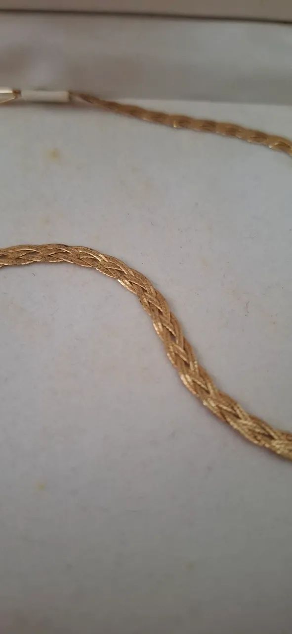 Gargantilha de Ouro Trançada  - Foto 3
