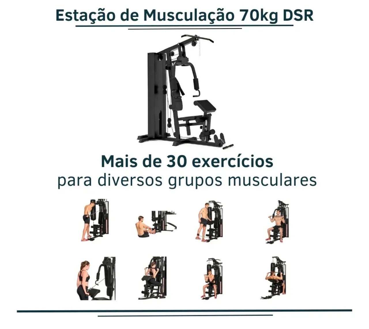 Estação De Musculação Mini Academia completo - Foto 4