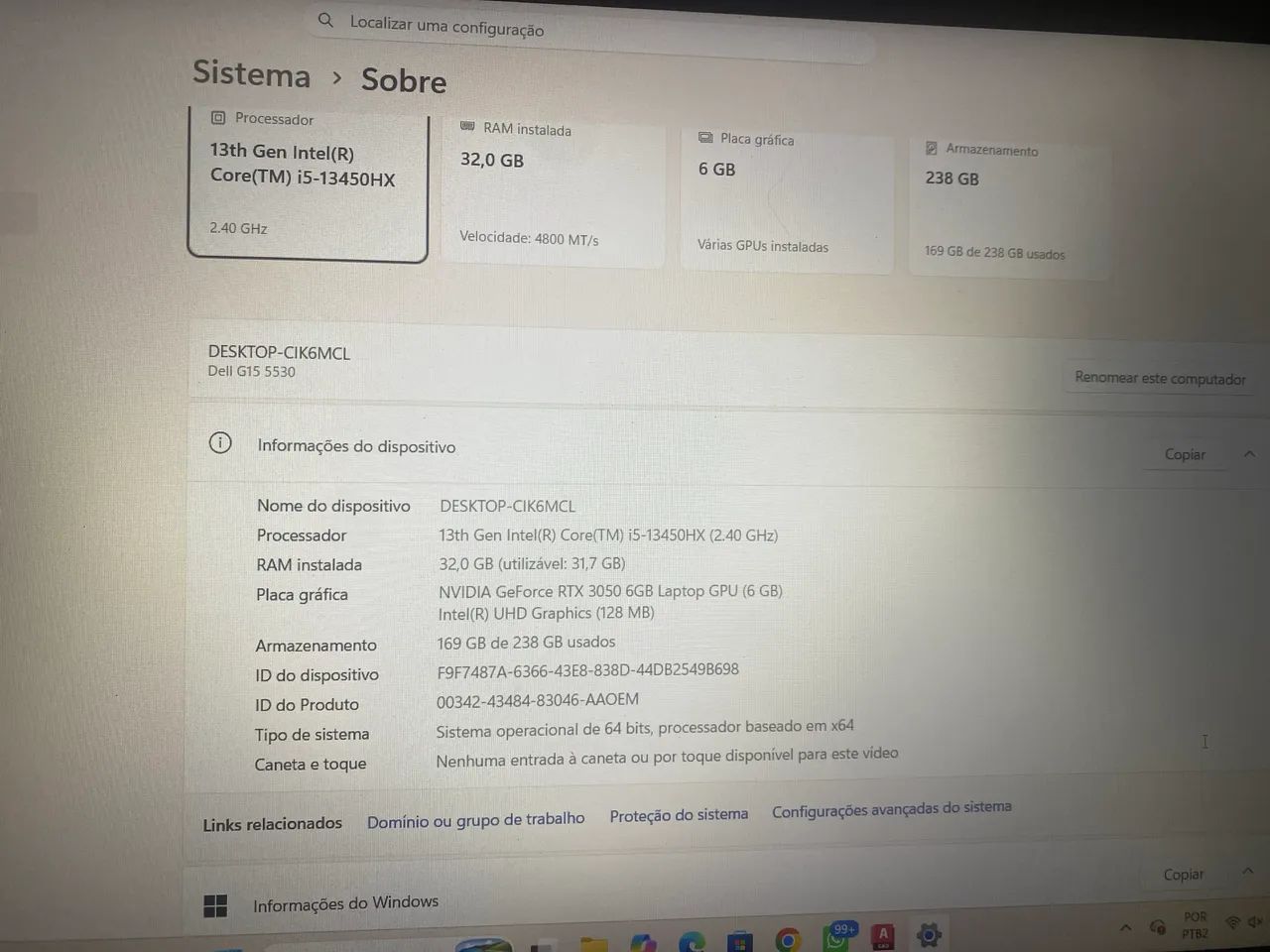 Notebook Dell G15 5530 - Foto 4
