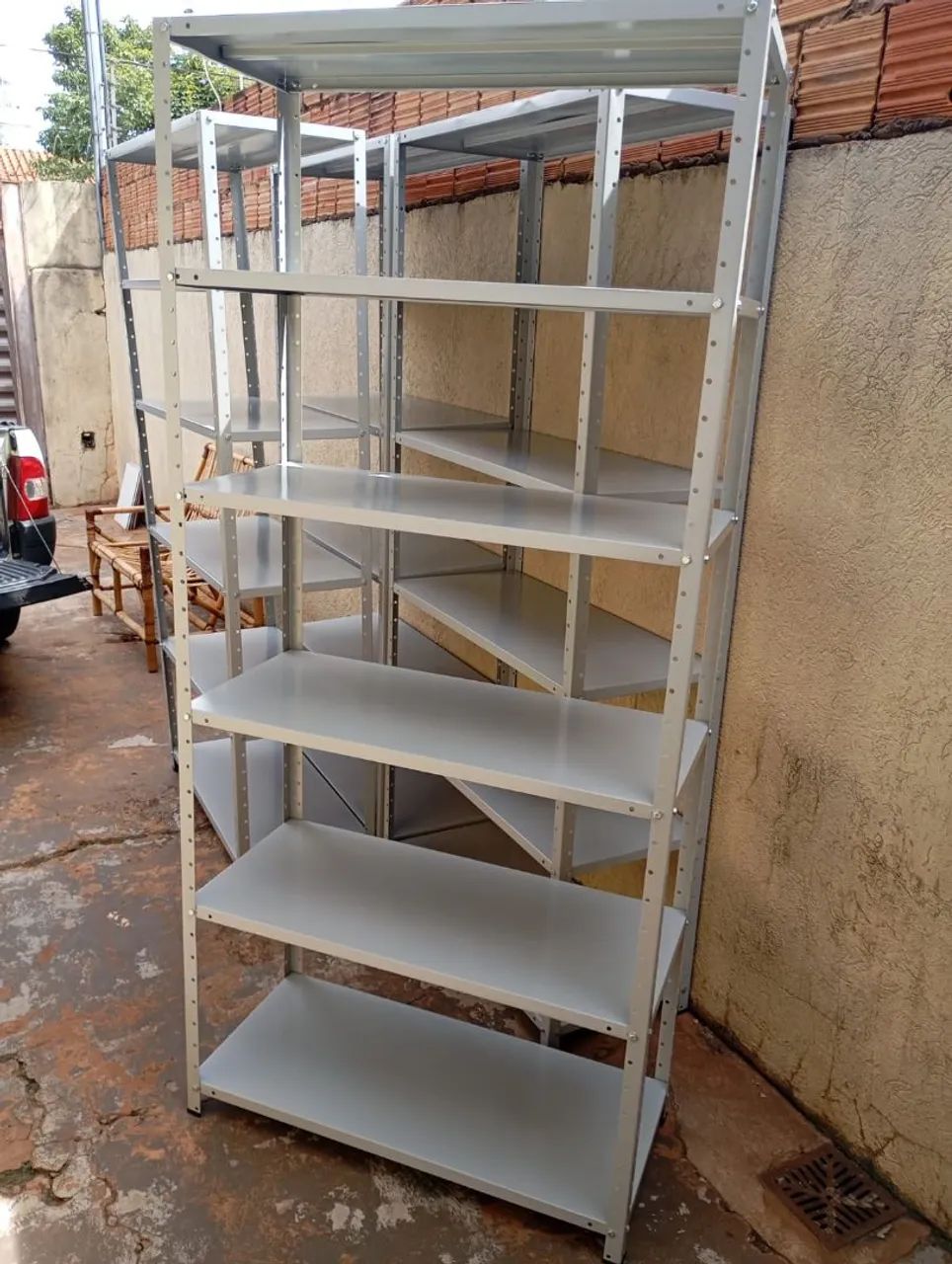 Prateleira de Aço 40cm Profundidade Nova 6 Bandejas  - Foto 4