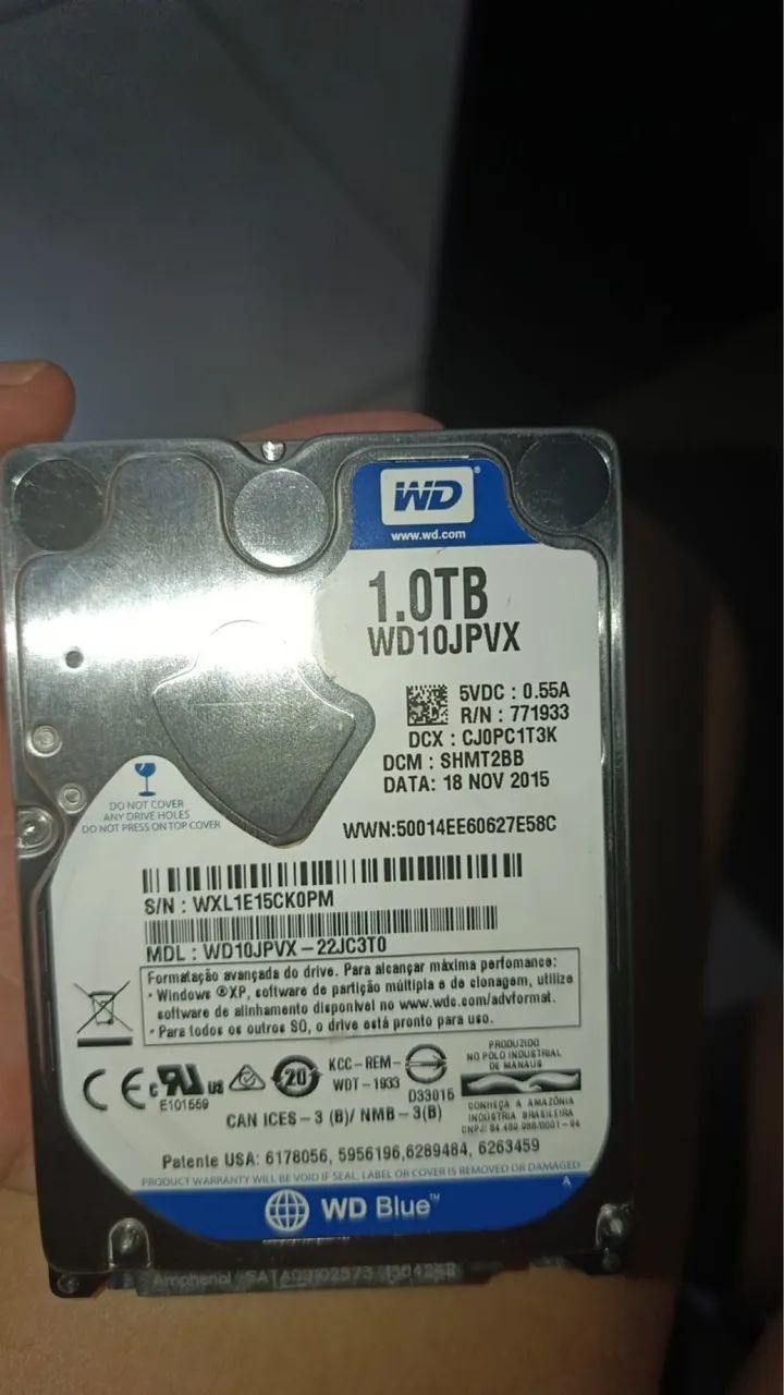 Vendo HD 1 tb