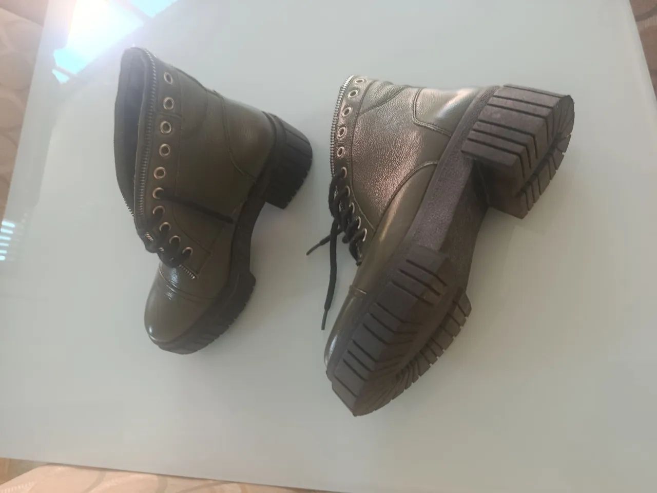 Bota coturno Couro - Foto 2
