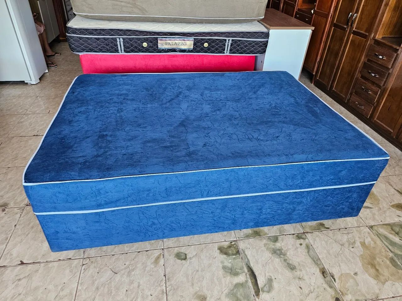 Cama unibox nova casal de espuma  - Foto 4