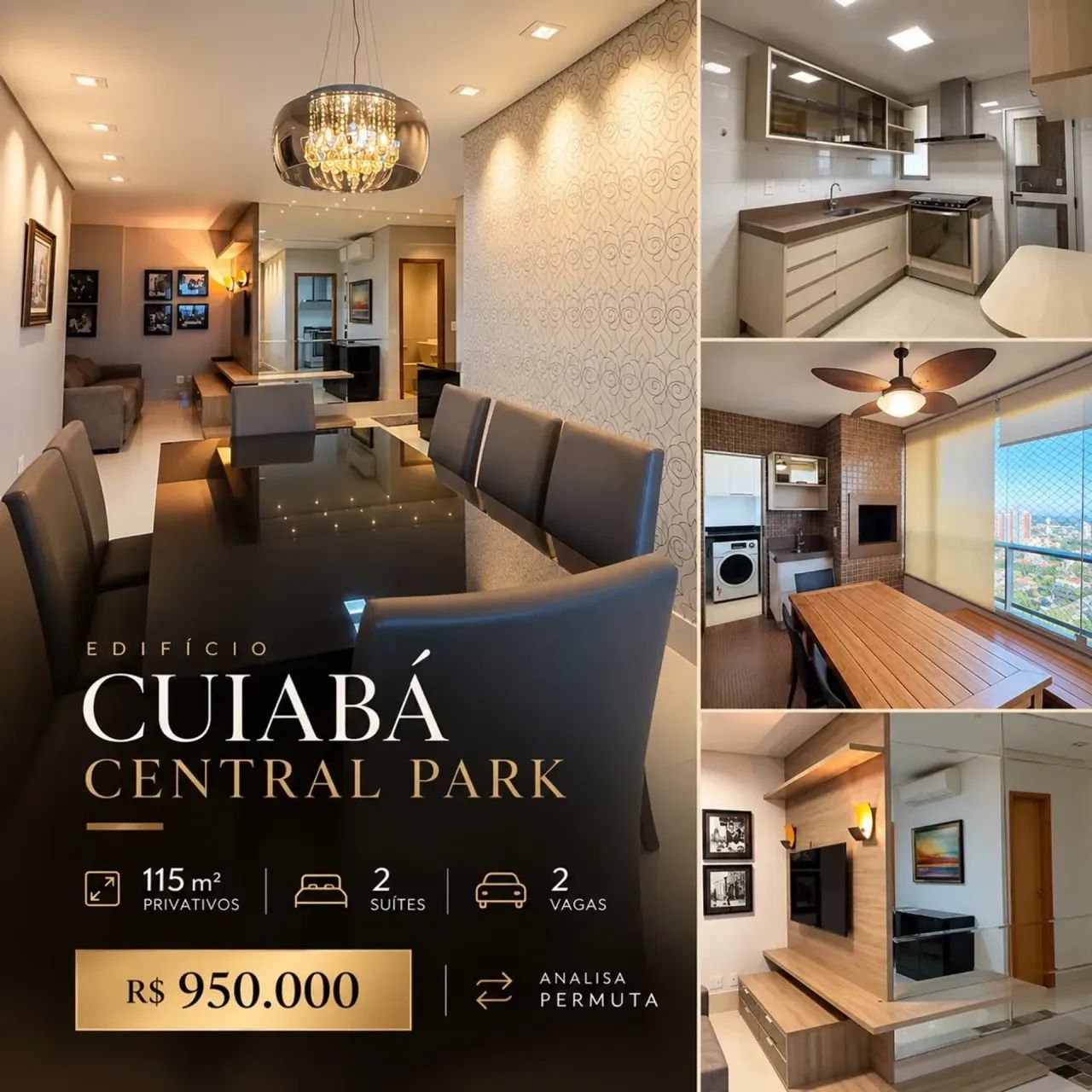 Apartamento mobiliado á venda, regiao central de Cuiabá-MT
