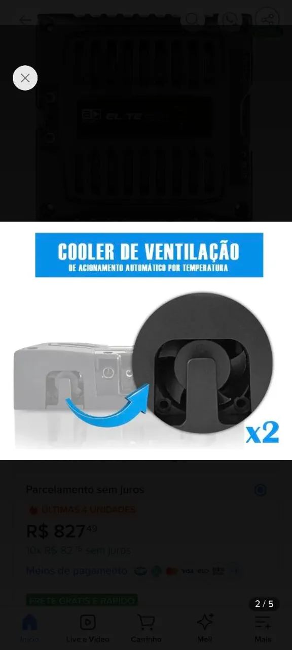 Módulo Amplificador Banda Elite 1.200Rms - Foto 2