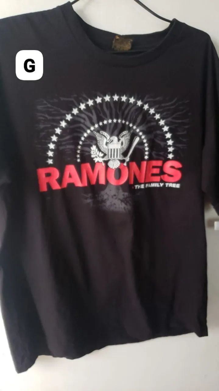 CAMISETA ROCK RAMONES  -  TAM. G