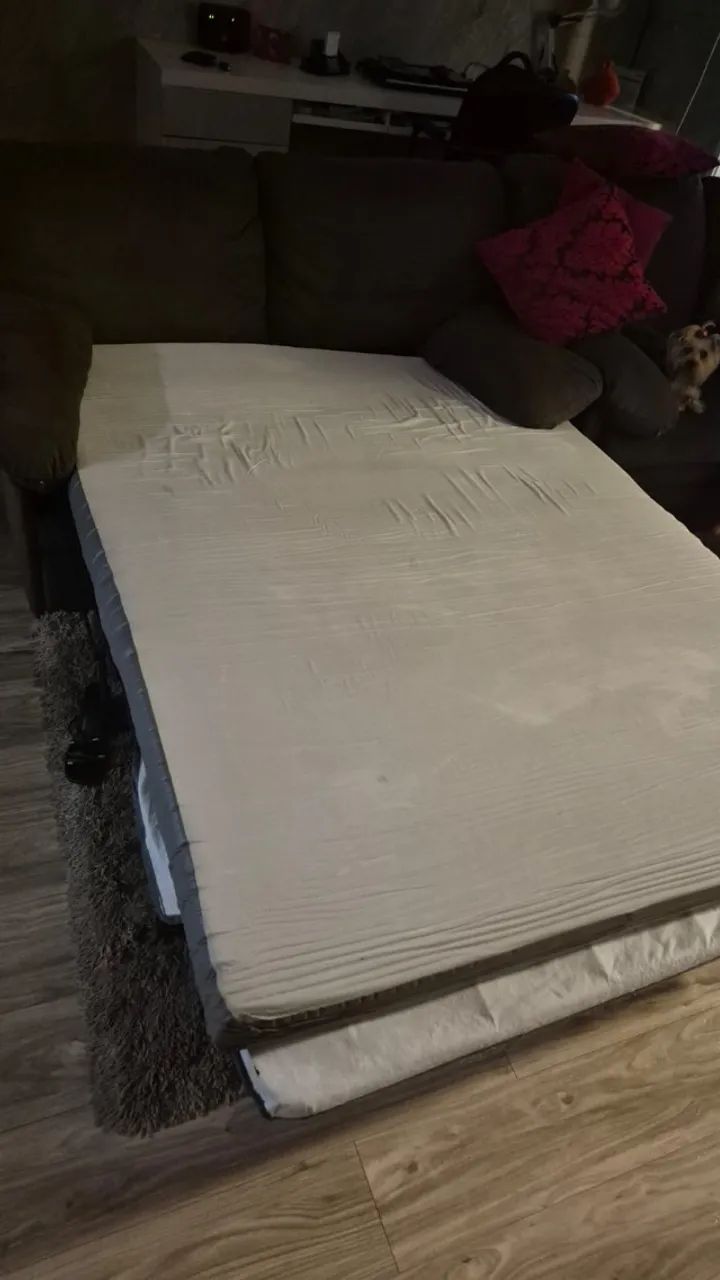 SOFÁ CAMA MARCA HERVAL (CAMA DE CASAl) - Foto 3