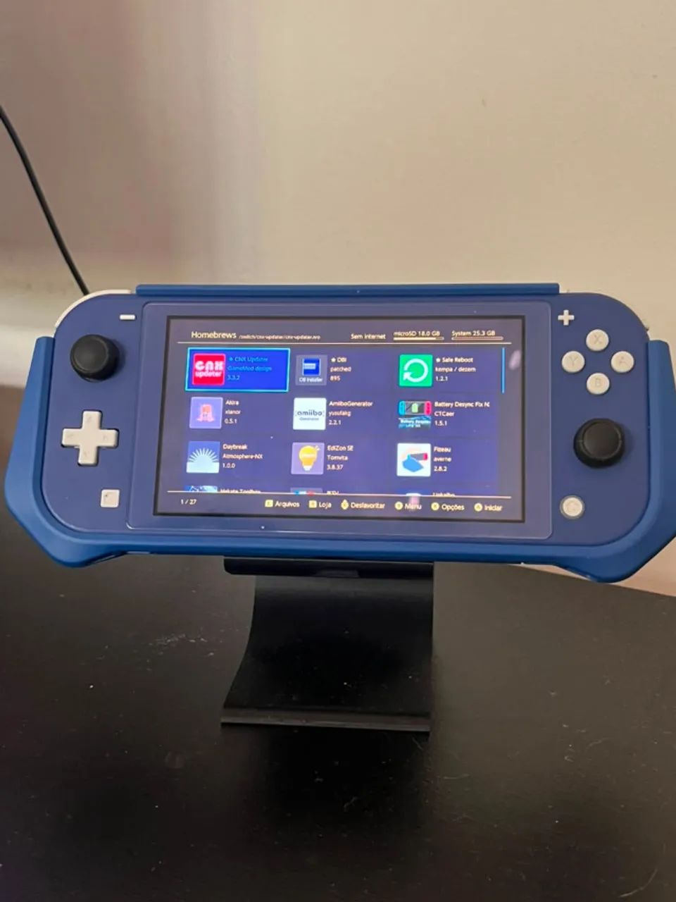 Nintendo Switch Lite Azul Desbloqueado 128gb - Foto 4