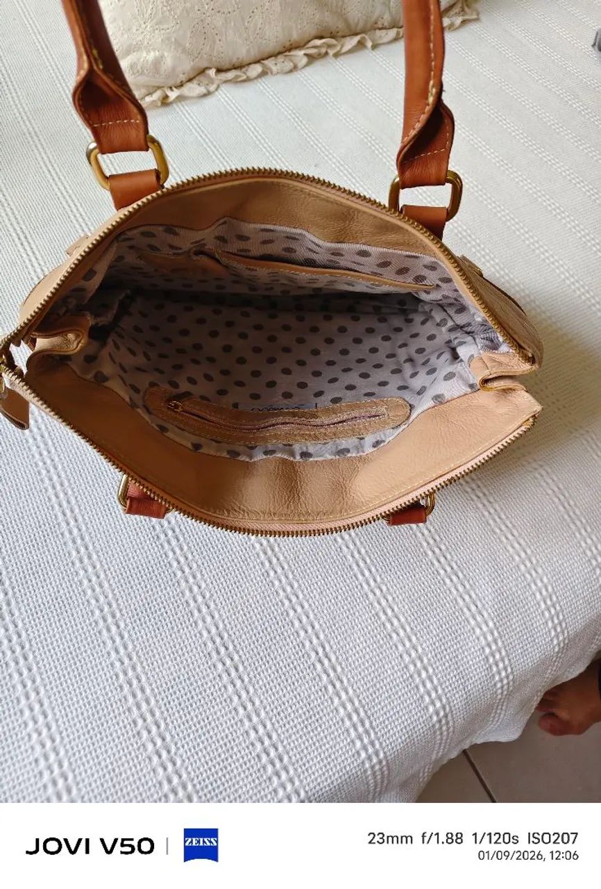 BOLSA SCAMBOO - COURO LEGÍTIMO  - Foto 3