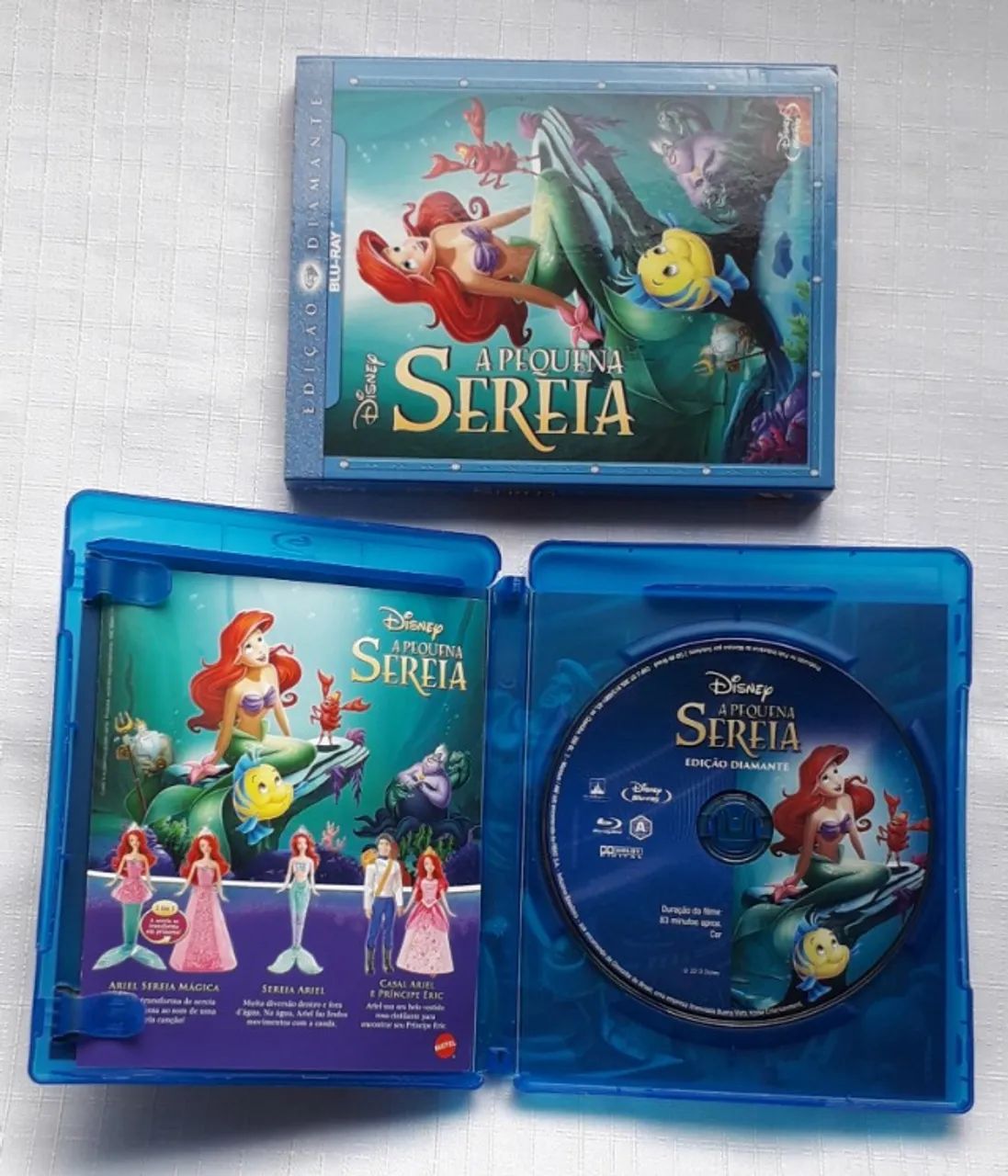 Blu-Ray Trilogia A Pequena Sereia (original) - Foto 4