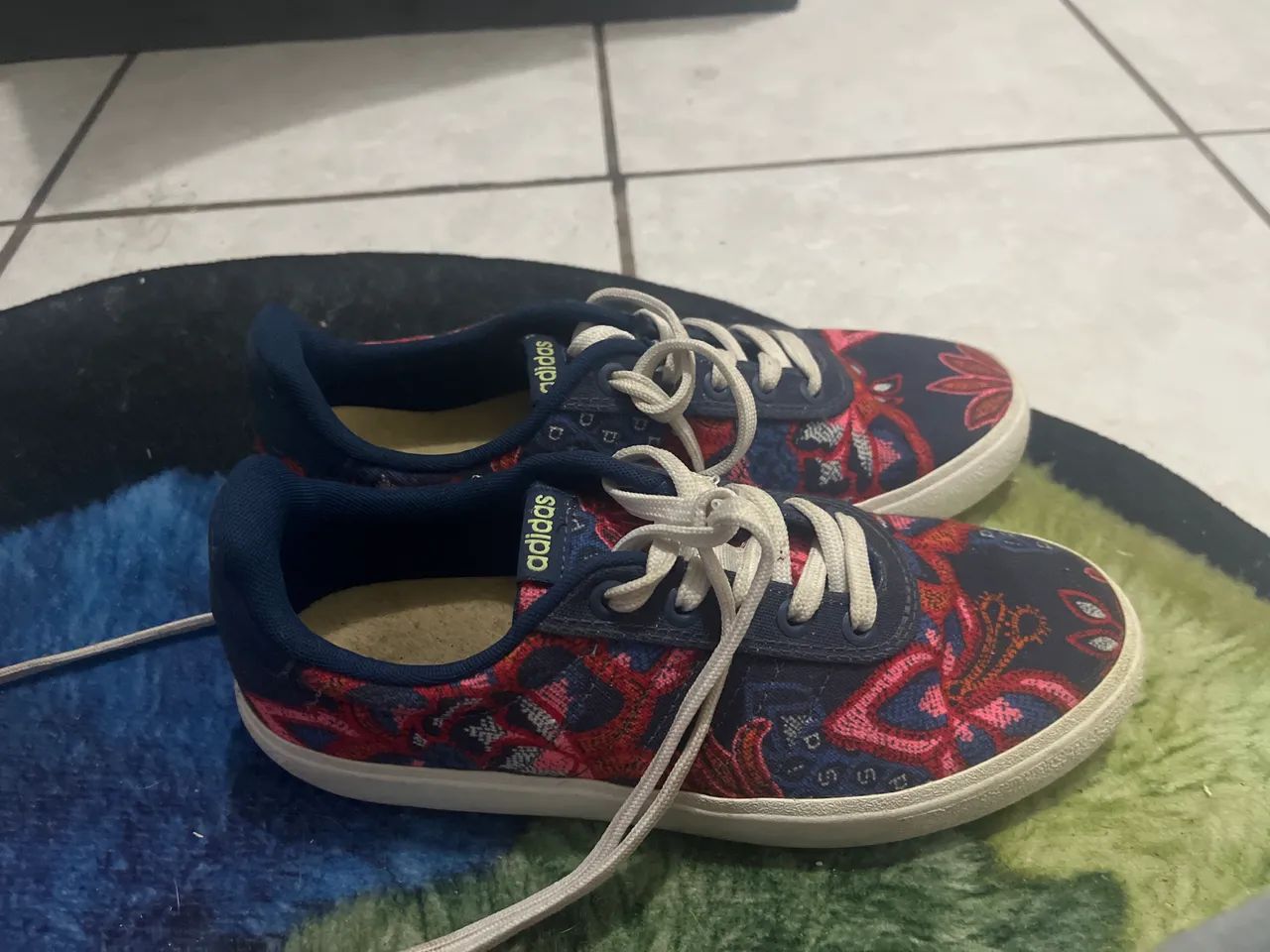 Tênis Adidas x Farm Vulcraid3r Feminino - Azul+Branco - Calçados