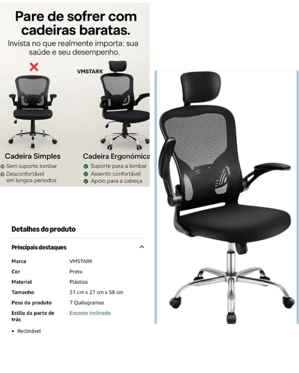 Cadeira de Escriótio