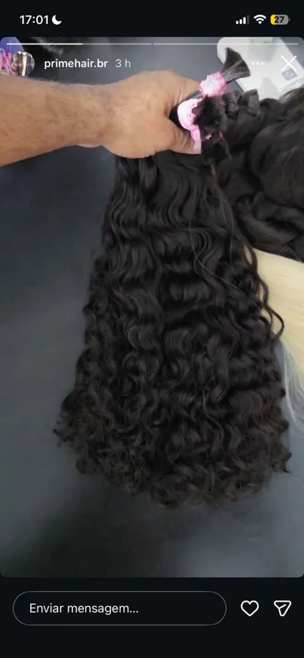 CABELO HUMANO ALTA QUALIDADE! 65cm. 598 cada 100g. - Foto 3
