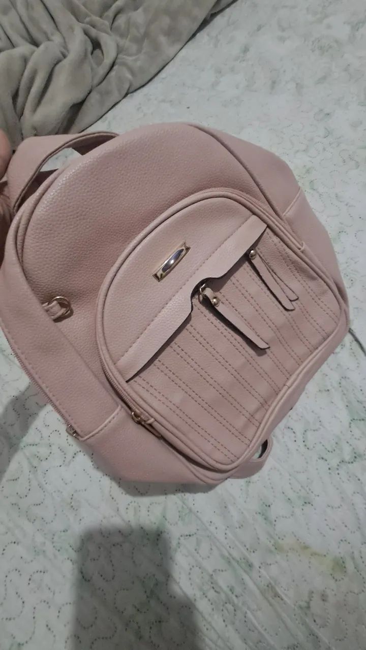 Mochila Rosa Média Elegante - Foto 3