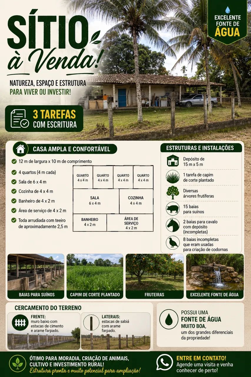 Sítio no Povoado Salvadorzinho - Itaporanga